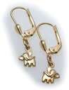 【送料無料】ネックレス イヤリングエレファントゴールドソリッドイエローゴールドearrings elephant gold 585 children solid 14ct elephant yellow gold hanging