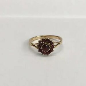 【送料無料】ネックレス ブドウ14ctゴールドガーネットクラスタサイズnvintage solid 14ct rose gold garnet cluster ring size n