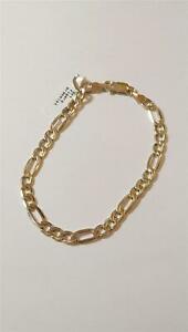 【送料無料】ネックレス　フィガロブレスレット9ct figaro bracelet