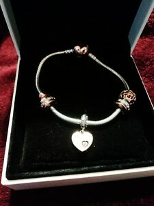 【送料無料】ネックレス　ローズrose gold and silver bracelet