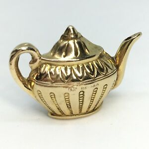 【送料無料】ネックレス　9ctティーポットゲオルグジェンセンロンドン1965 ref131b9ct gold teapot cha..