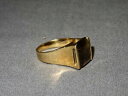 【送料無料】ネックレス ヴィンテージヘビーゲージイエローゴールドスモーキークォーツリングサイズvintage heavy gauge 9ct yellow gold smokey quartz ring size n 63g