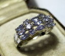 【送料無料】ネックレス　ホワイトゴールドタンザナイトサイズbeautiful 9ct 375 9k white gold tanzanite gem stone engagement ring size o 12