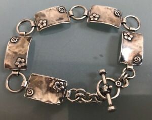 【送料無料】ネックレス ビンテージメンズウィメンズシルバーブレスレットブレスレットvintage menswomens silver bracelet w14g stamped length 7 strong bracelet