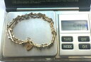 【送料無料】ネックレス イエローゴールドバーゲートブレスレット9 ct 375 yellow gold 3 bar gate bracelet pre owned