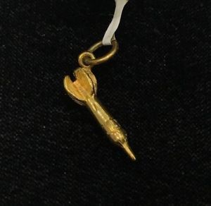 【送料無料】ネックレス　18ctイェローゴールドチャーム750ペンダント3d 18ktスポーツ 18ct yellow gol..