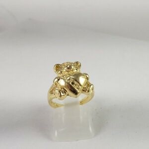 楽天hokushin【送料無料】ネックレス　ゴールドキッズテディリングサイズlovely 9ct gold kids teddy ring size j