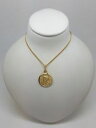【送料無料】ネックレス kゴールドメダルドルmiran 222523 9k gold god bless you dio ti protegga medal 19g rrp235