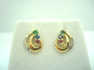 【送料無料】ネックレス　リングkイエローゴールドエメラルドルビーサファイアrings 18k yellow gold 750000 emeralds ruby sapphires 199 g r77126