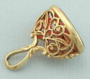 【送料無料】ネックレス ヴィンテージイエローゴールドカネフォブシールペンダントvintage 9ct yellow gold carnelian agate f...