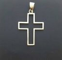 【送料無料】ネックレス イエローゴールドクロスフレームペンダントドルmiran 801091 9k yellow gold cross frame pendan...