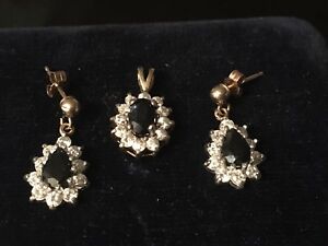 楽天hokushin【送料無料】ネックレス　サファイア9 kイアリングfsapphire 9 k earrings and pendent fs