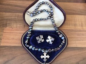 【送料無料】ネックレス　ミレニアムシルバーネックレスイヤリング