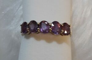 【送料無料】ネックレス　サファイアkゴールドリングサイズpurple sapphire 9k gold ring size 7 no
