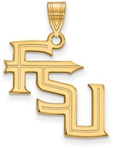 ネックレス　イエローゴールドフロリダペンダント10k yellow gold florida state university large pendant by logoart 1y061fsu