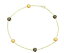 ̵ۥͥå쥹1114kɥ󥯥å14k yellow gold anklet bracelet with citrine and smoky topaz gemstones 11 inches