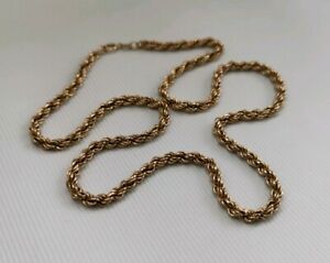 【送料無料】ネックレス　ソリッドゴールドロープチェーンネックレスブレスレットインチ(4)