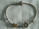 【送料無料】ネックレス シルバーウェールズゴールドバレルビーズブレスレット¥clogau silver amp; welsh gold barrel bead charm bracelet 19cm and 2 charms rrp 307