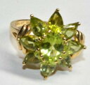 【送料無料】ネックレス ソリッドkイエローゴールドデザイナーリンググラムsolid 14k yellow gold designer dmqup ring w9 peridots 7ctw women sz8 45 gram