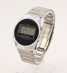 　腕時計　ユニークヴィンテージussrソクオーツelektronika 5203unique vintage mens ussr soviet quartz wrist watch elektronika 5203