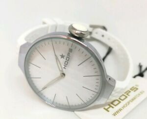 【送料無料】 腕時計 フープグラムスチールシリコンストラップwatch donna hoops, glam, steel, white silicone strap, l 35 mm, gift idea 【送料無料】 腕時計 フープグラムスチールシリコンストラップwatch donna hoops, glam, steel, white silicone strap, l 35 mm, gift idea