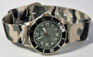 【送料無料】　腕時計　テープカモフラージュregent childs wristwatch grey camouflage with fabric tape wrist watch