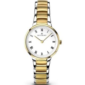 【送料無料】　腕時計　accurist28129accurist ladies two tone watch 8129