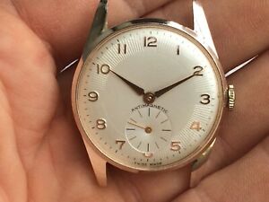 【送料無料】 腕時計 ビンテージメンズアルミケースvintage lovely mens dress anonymous handwinding watch aluminium case