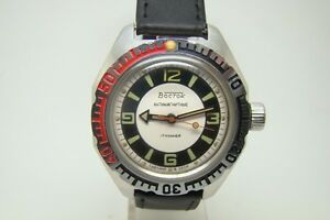 【送料無料】　腕時計　vostok amphibian antimagnetic russian soviet ussr military watchsteel case 80svostok amphibian antimagnetic russian soviet