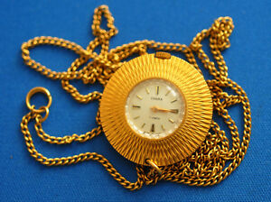 【送料無料】 腕時計 ペンダントchaikaケースau17jソussrロシアvtgladys pendant watch chaika gold plated case au 17j soviet ussr russian vtg