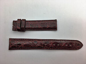 【送料無料】 腕時計 bordeauxサイズ18crocodile bracelet colour bordeaux size 18