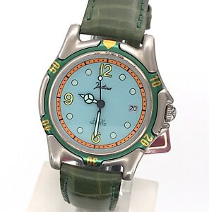 　腕時計　ヴィンテージウォッチnos justina cal 2115 vintage watch quartz date 37mm quartz watch mag2