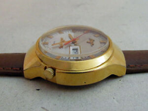 【送料無料】　腕時計　ソメンズluch gold plated quartz ussr mens wristwatch