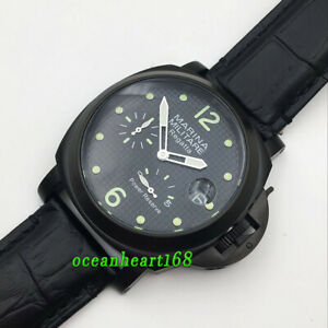 【送料無料】　腕時計　クラスプシーガルパワーリザーブケースdeployment clasp parnis 44mm seagull power reserve pvd case automatic wristwatch