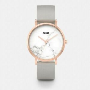 クルース ビジネス腕時計 レディース 【送料無料】　腕時計　cluse cl40005ラロッシュローズrrp249cluse cl40005 ladies la roche rose gold white marble grey leather watch rrp 249