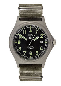　腕時計　クオーツウォッチバッテリーハッチルミノバストラップmwc g10bh 50m quartz military watch battery hatch luminova strap opts