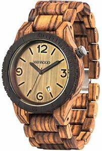 【送料無料】 腕時計 アルファwe wood watch wood wooden date alpha zebrano 9818126 men 【送料無料】 腕時計 アルファwe wood watch wood wooden date alpha zebrano 9818126 men