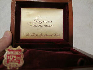 【送料無料】　腕時計　ヴィンテージボックスbeautiful vintage 1940s longines wood wrist watch display box buy it now