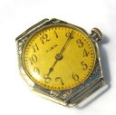 【送料無料】　腕時計　1914エルギンantique 1914 lady elgin wristwatch gold filled engraved