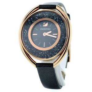 【送料無料】　腕時計　スワロフスキークリスタルラインクオーツグランプリレザー