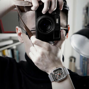 【送料無料】　腕時計　モーダシルバーデザインmoda xiaomi cica durable silver color hollow design orologi da polso da uomo