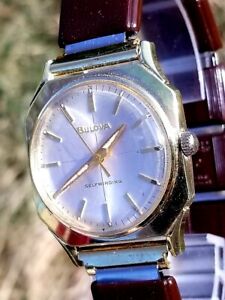 ̵ۡӻסˡ󥺥rare,unique mens swiss 1966 watch bulova selfwinding m6 10k rgp