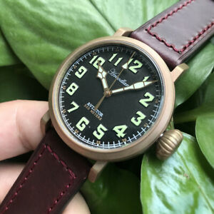 ̵ۡӻסѥåȥåcusn8֥󥺥С30atm st2130mens pilot retro watches cusn8 bronze diver wristwatch 30atm st2130 movement