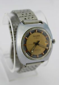 【送料無料】　腕時計　ビンテージオートメンズvintage sicura automatic mens wristwatch cal baumgartner 158 rare 25 jewels