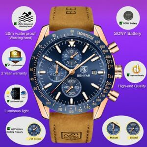 【送料無料】　腕時計　ブランドシリコンストラップスポーツbenyar men watches brand luxury silicone strap waterproof sport quartz military