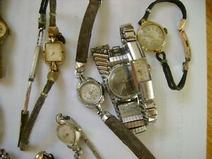 【送料無料】　腕時計　ロットビンテージレディブランドlot 12 vintage lady wind up bulova and other brand for parts or restore