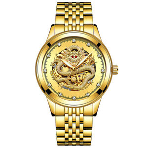 【送料無料】 腕時計 ドラゴデルorologio meccanico automatico del drago del braccialetto di collegamento