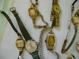 【送料無料】　腕時計　ロットビンテージレディブランドlot 12 vintage lady wind up bulova and other brand for parts or restore