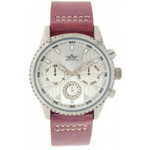 【送料無料】 腕時計 アルジェントデータuomo argento marroncino cinturino finta pelle pu decorativo giorno data