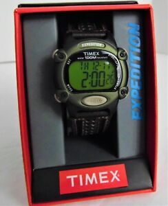 【送料無料】　腕時計　タイメックスexpeditionデジタルwブラウンchronoアラームindiglo t48042jttimex expedition digital watch green wbrown strap chrono alarm indiglo